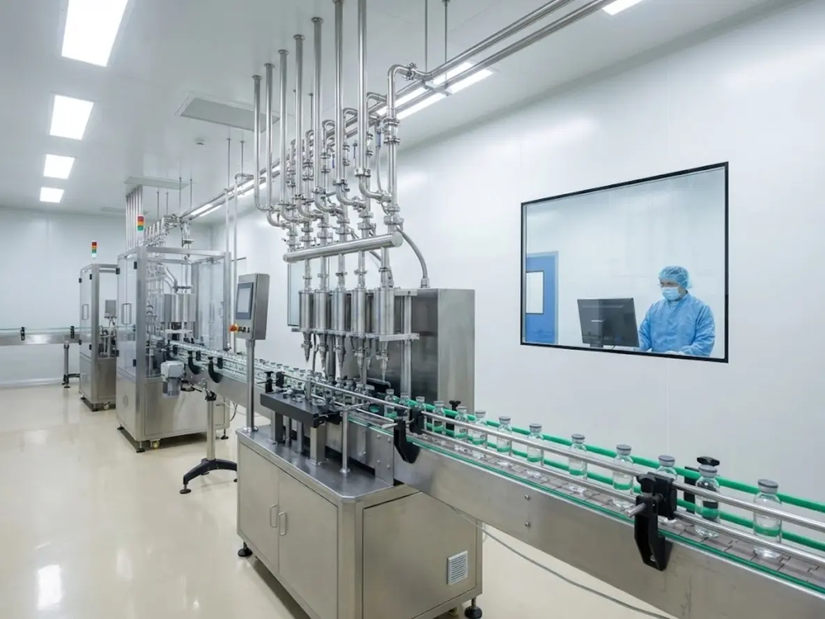 Pharmaceutical pipe facing applications